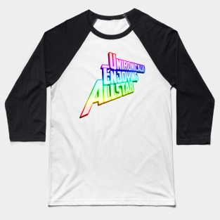 Unironically Enjoying Allstar - Rainbow Baseball T-Shirt